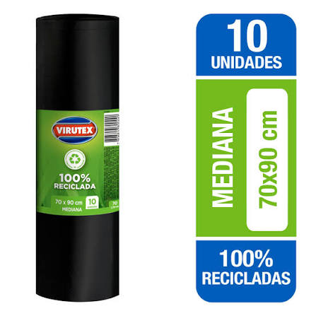 Bolsa de Basura Mediana 70x90 Virutex
