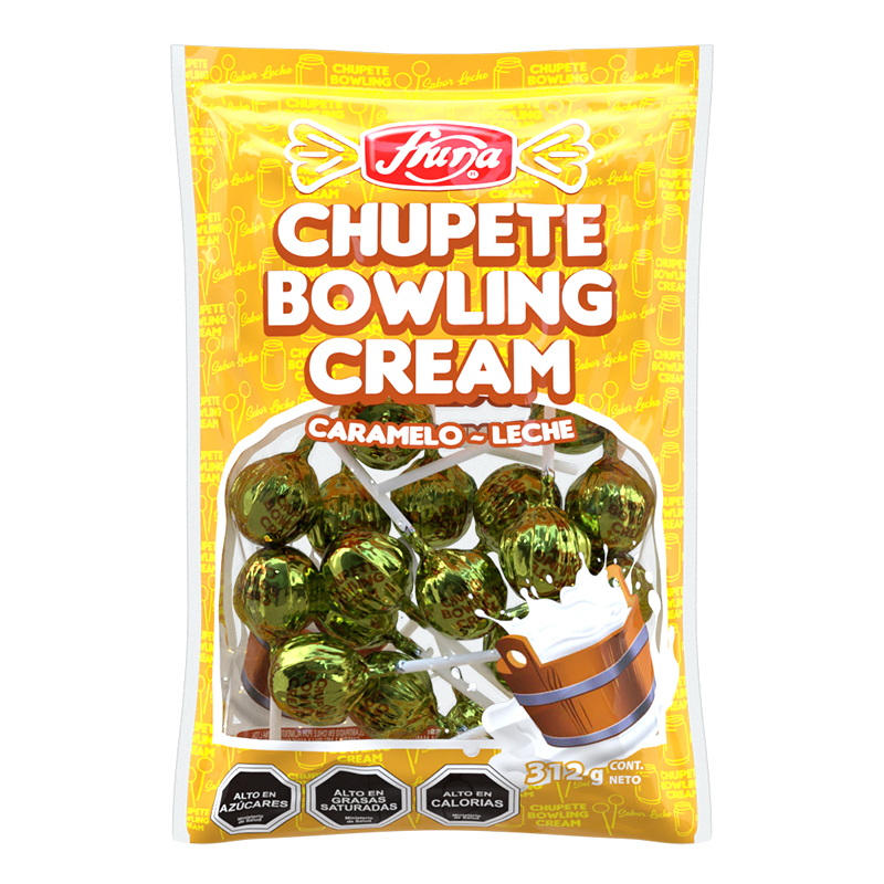 Chupete Bowling Cream