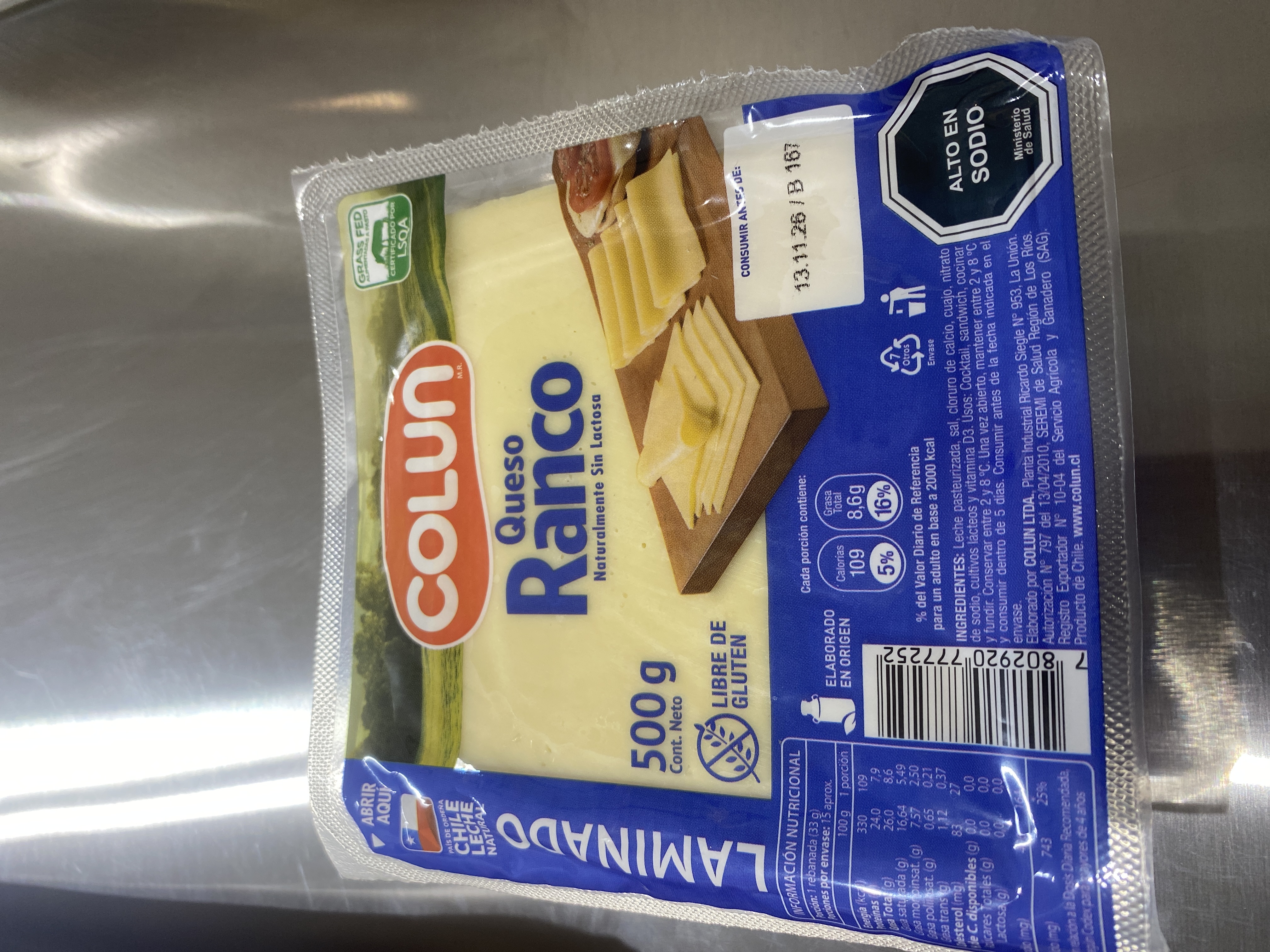 Queso Ranco Colun 500gr