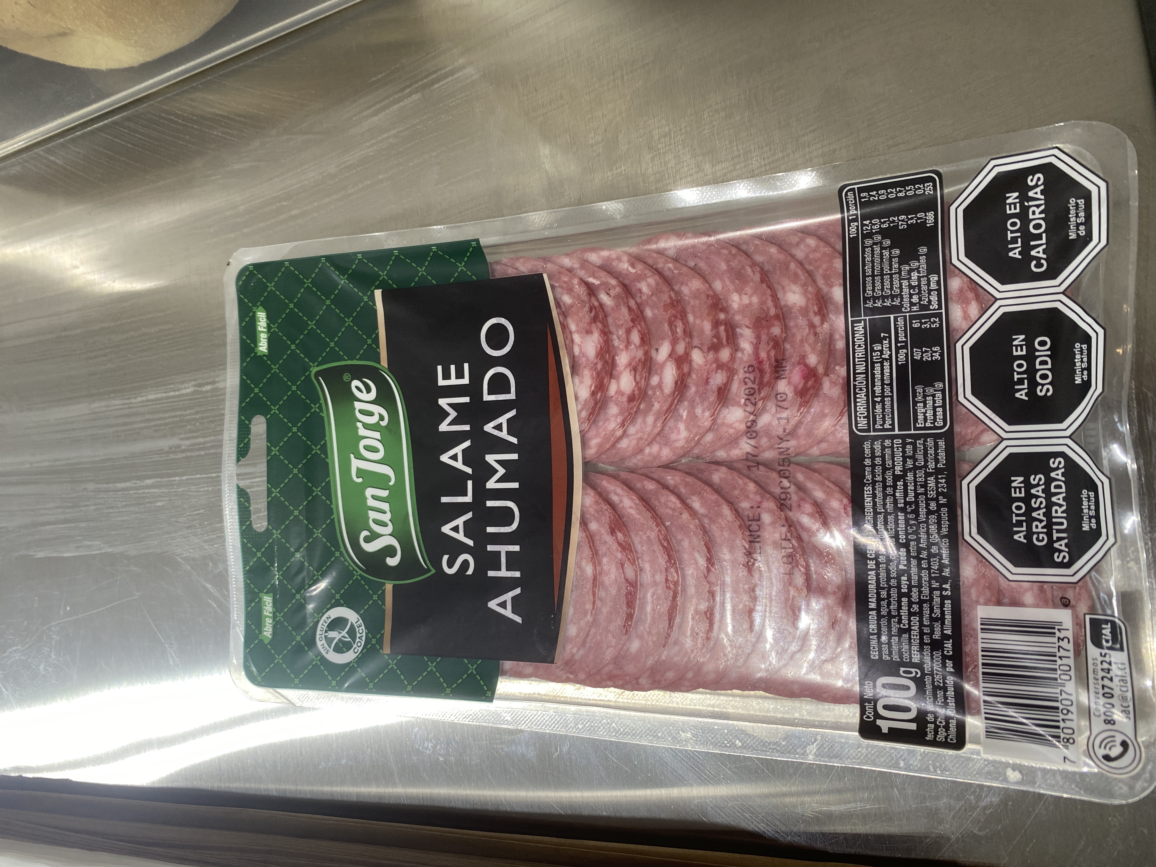 Salame Ahumado San Jorge 100g