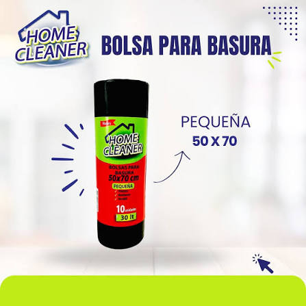 Bolsa de Basura Pequeña 50x70 Home Cleaner