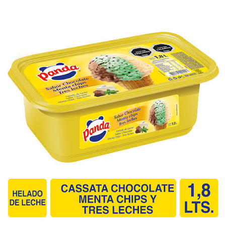 Casata Panda Chocolate Menta Chips Tres Leches 1.8L