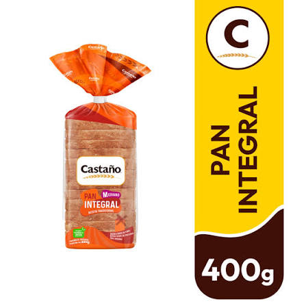 Pan Integral Mediano 400g Castaño